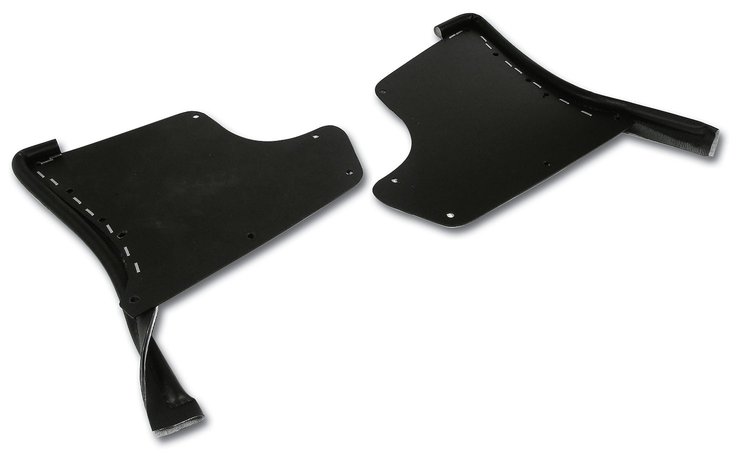 416220 Kick Panels W/Windlace, 1965-1967 Chevy Corvette, Black