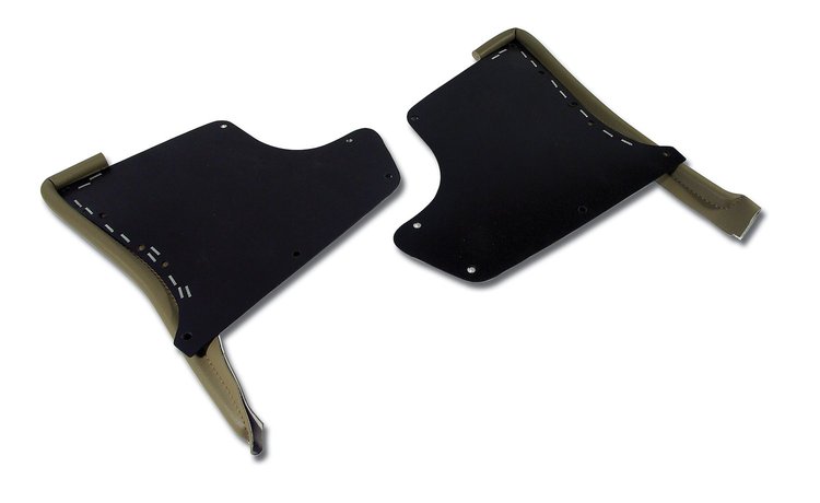 416252 Kick Panels W/Windlace, 1965-1966 Chevy Corvette, Saddle