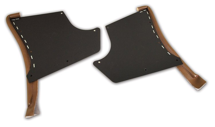 416253 Kick Panels W/Windlace, 1967-1967 Chevy Corvette, Saddle