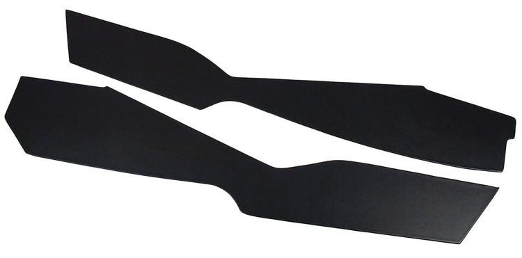 416320 Leather Console Side Panels, 1978-1981 Chevy Corvette, Black, 1981 Early