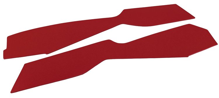 416324 Leather Console Side Panels, 1978-1980 Chevy Corvette, Red