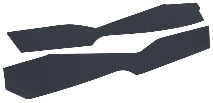 416348 Leather Console Side Panels, 1978-1981 Chevy Corvette, Dark Blue 1981 Early