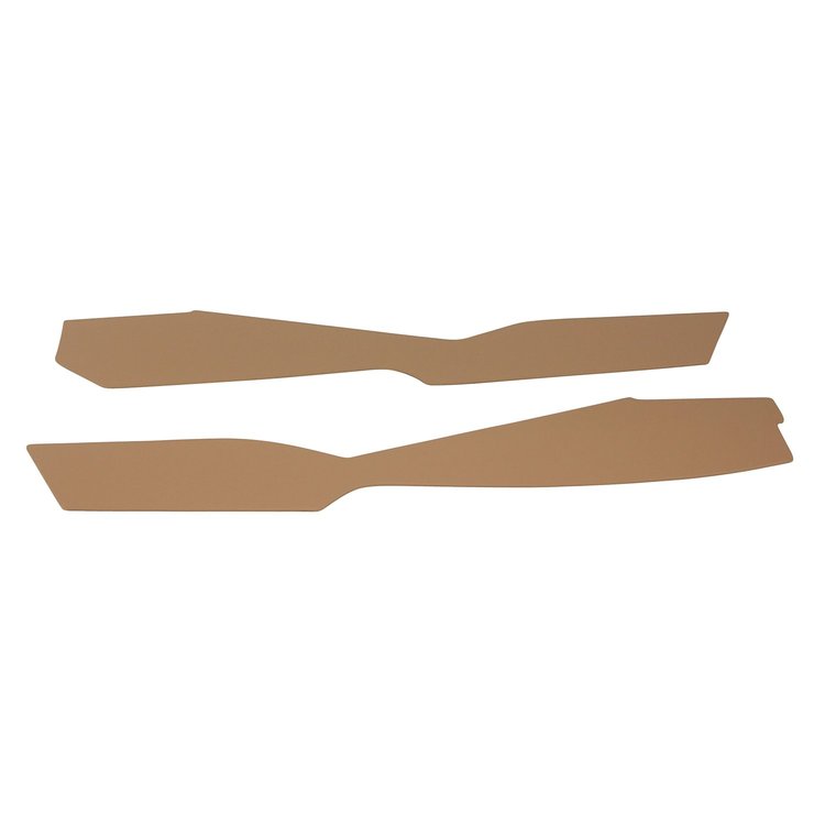 416350 Leather Console Side Panels, 1978-1980 Chevy Corvette, Doeskin