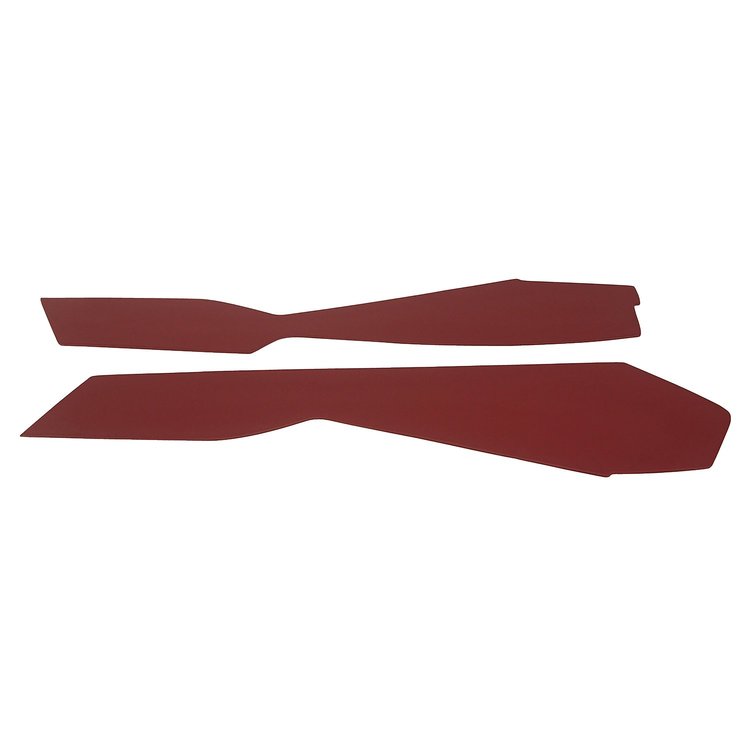 416426 Leather Console Side Panels, 1982-1982 Chevy Corvette, Red