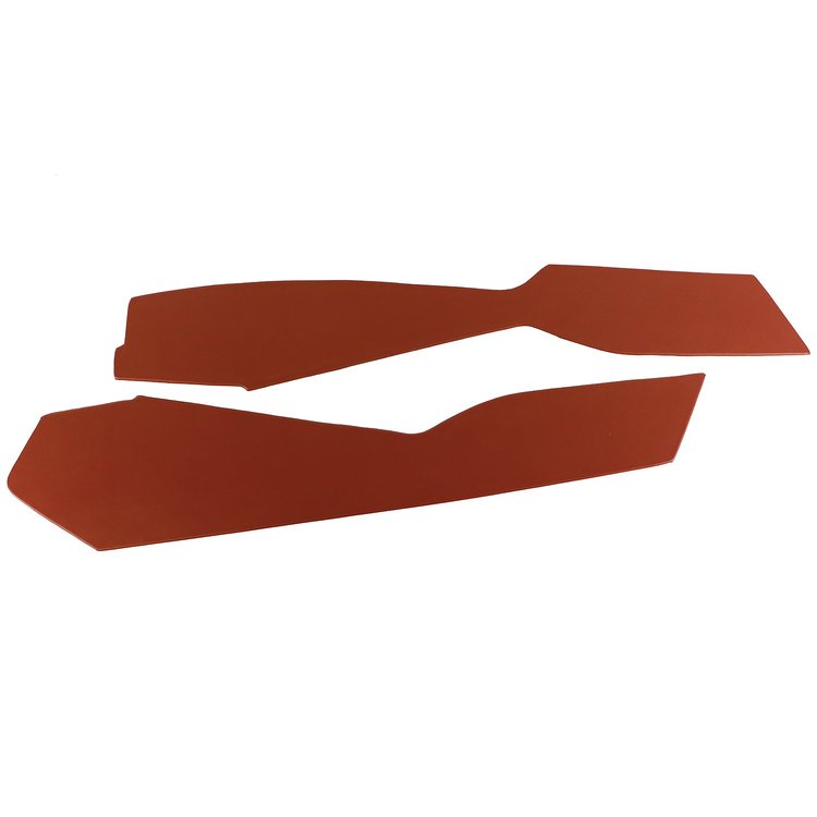 416439 Leather Console Side Panels, 1981-1981 Chevy Corvette, Cinnabar 1981 Late