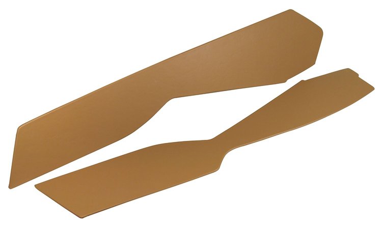 416458 Leather Console Side Panels, 1981-1982 Chevy Corvette, Camel 1981 Late