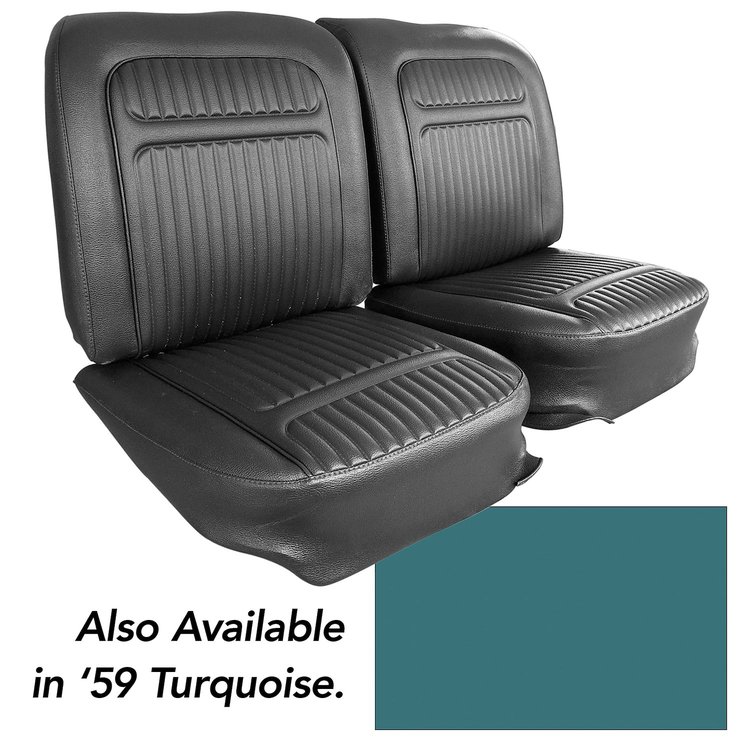 416706 Vinyl Seat Covers, 1959-1959 Chevy Corvette, Turquoise