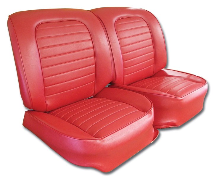416735 Vinyl Seat Covers, 1959-1959 Chevy Corvette, Red