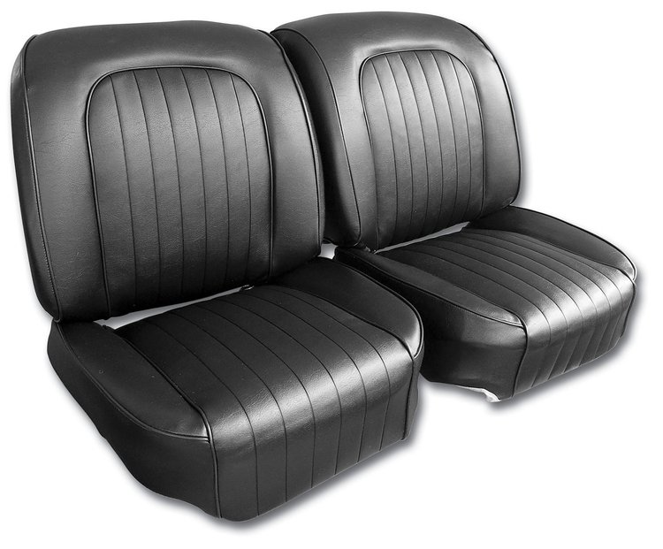 416820 Vinyl Seat Covers, 1960-1960 Chevy Corvette, Black
