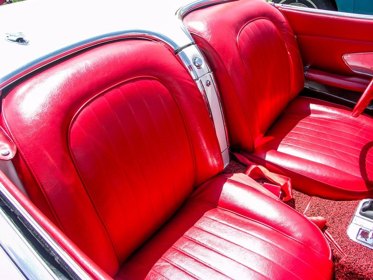 416835 Vinyl Seat Covers, 1960-1960 Chevy Corvette, Red