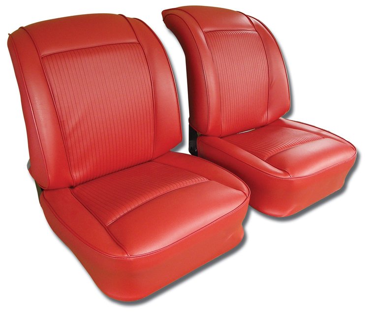 416935 Vinyl Seat Covers, 1961-1961 Chevy Corvette, Red