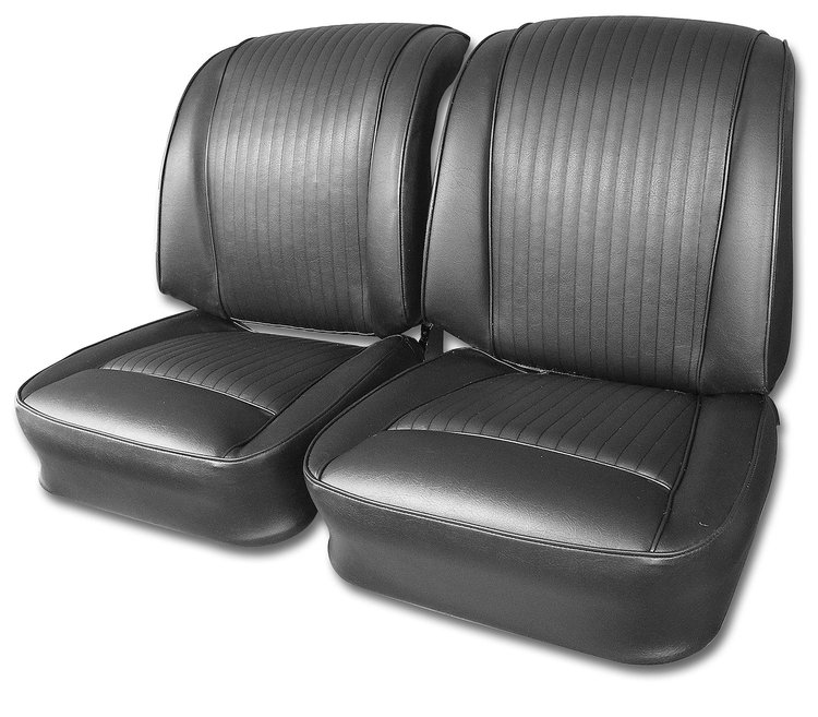417020 Vinyl Seat Covers, 1962-1962 Chevy Corvette, Black