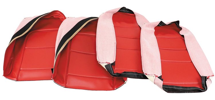 417330 Vinyl Seat Covers, 1965-1965 Chevy Corvette, Red