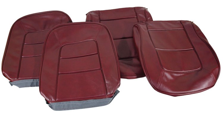 417337 Vinyl Seat Covers, 1965-1965 Chevy Corvette, Maroon