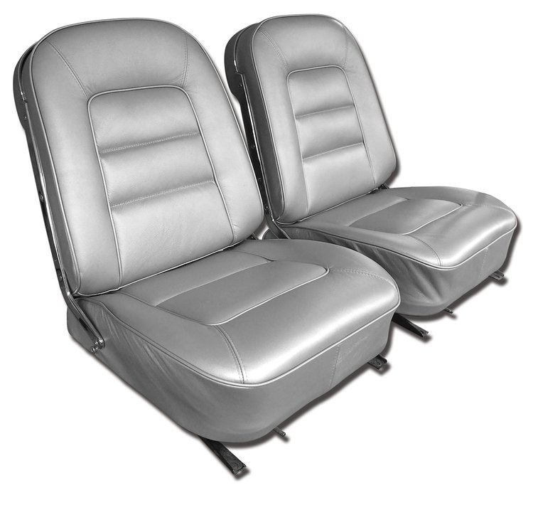 417361 Vinyl Seat Covers, 1965-1965 Chevy Corvette, Silver