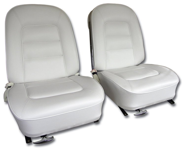 417365 Vinyl Seat Covers, 1965-1965 Chevy Corvette, White