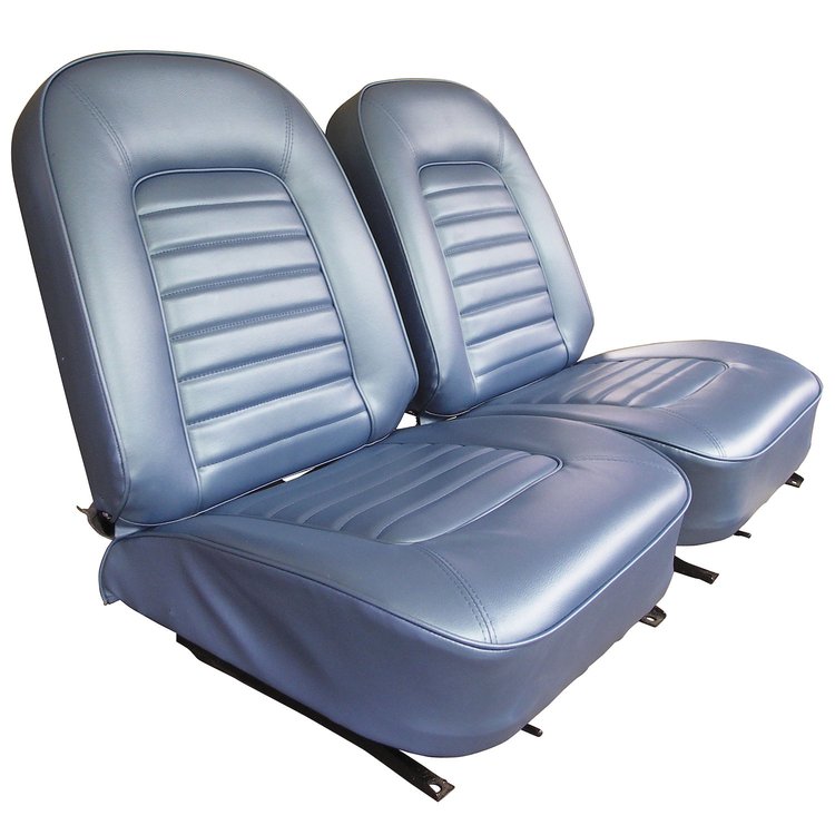 417440 Vinyl Seat Covers, 1966-1966 Chevy Corvette, Bright Blue