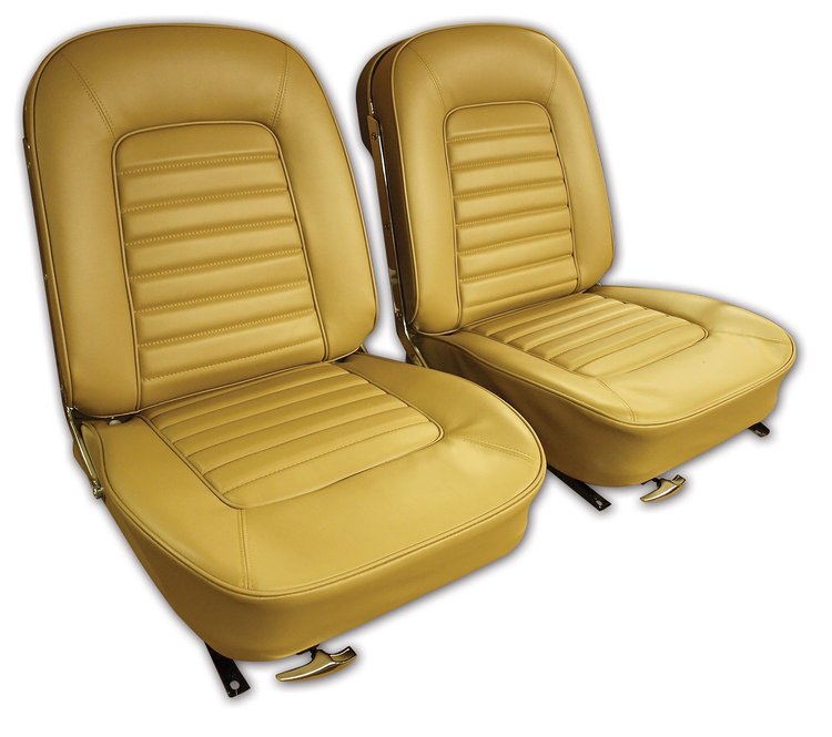417452 Vinyl Seat Covers, 1966-1966 Chevy Corvette, Saddle