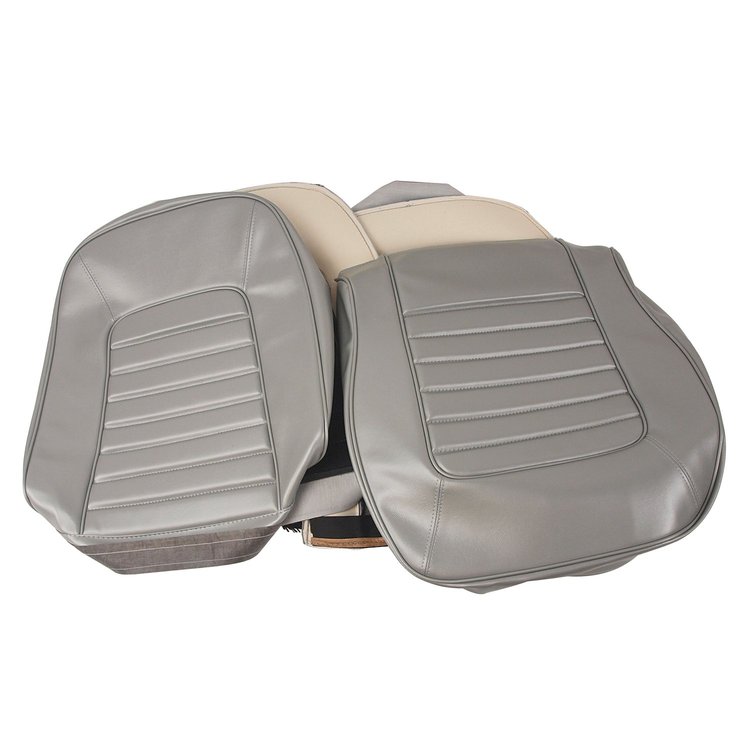 417461 Vinyl Seat Covers, 1966-1966 Chevy Corvette, Silver