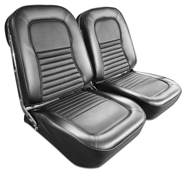 417520 Vinyl Seat Covers, 1967-1967 Chevy Corvette, Black