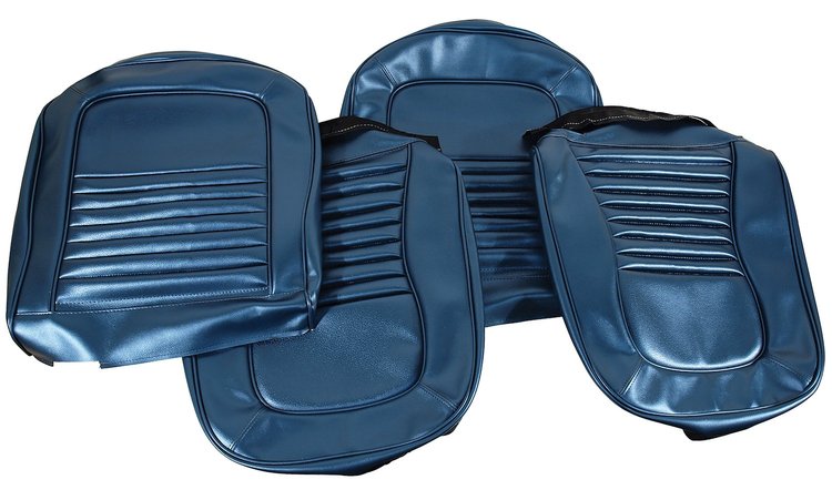 417549 Vinyl Seat Covers, 1967-1967 Chevy Corvette, Teal