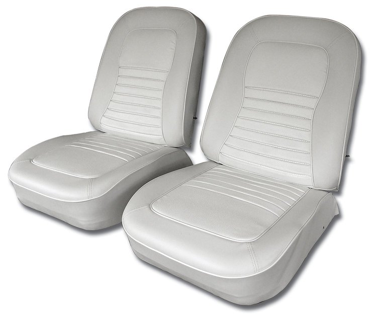 417565 Vinyl Seat Covers, 1967-1967 Chevy Corvette, White