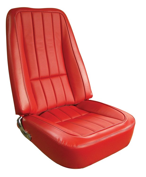 417630 Vinyl Seat Covers, 1968-1968 Chevy Corvette, Red