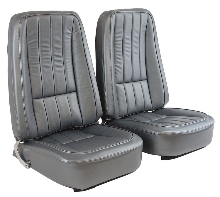 417663 Vinyl Seat Covers, 1968-1968 Chevy Corvette, Gunmetal