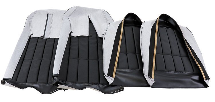 417820 Vinyl Seat Covers, 1970-1974 Chevy Corvette, Black