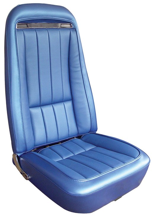 417841 Vinyl Seat Covers, 1970-1970 Chevy Corvette, Bright Blue