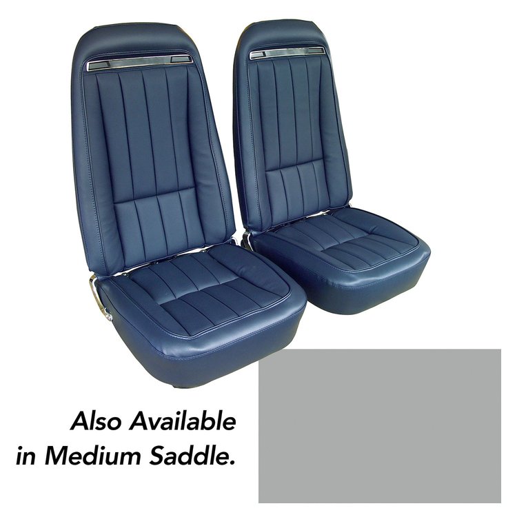 417961 Vinyl Seat Covers, 1975-1975 Chevy Corvette, Silver
