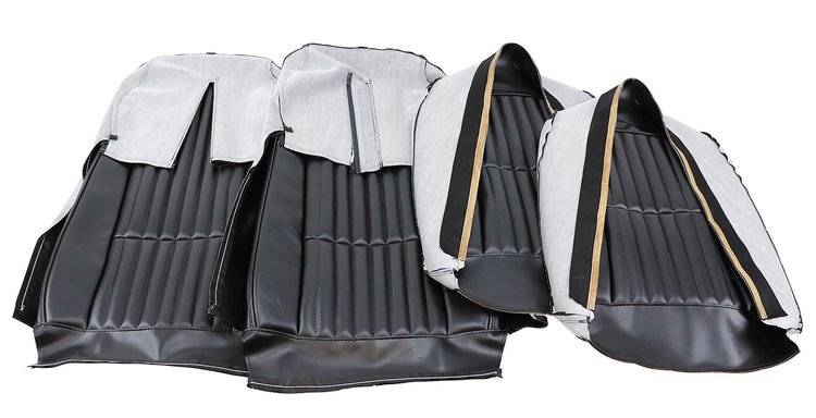 418020 Vinyl Seat Covers, 1976-1976 Chevy Corvette, Black