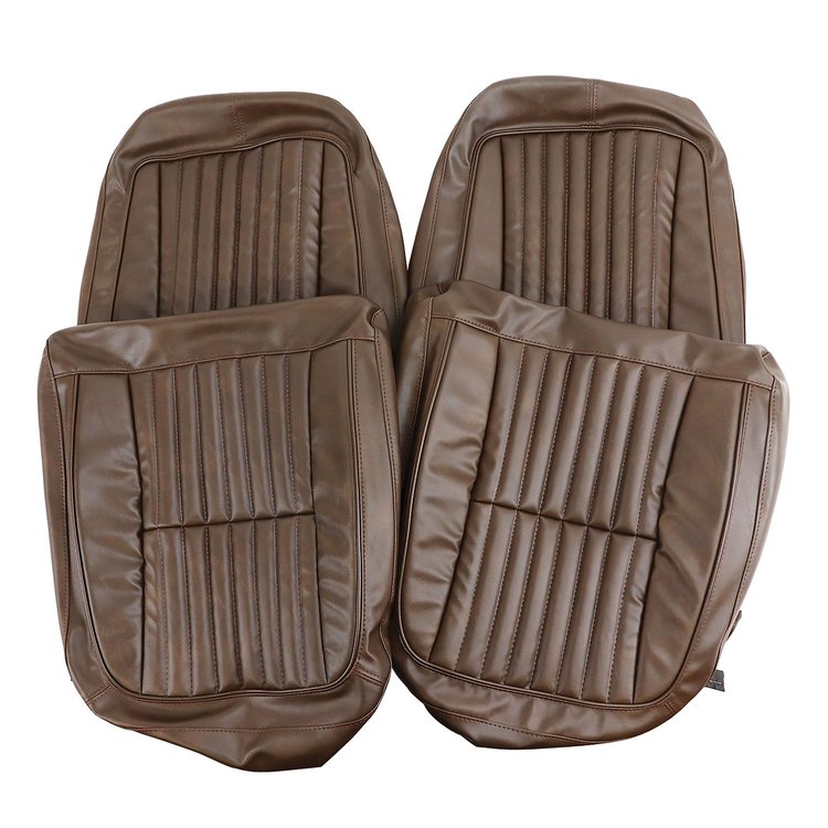 418055 Vinyl Seat Covers, 1976-1976 Chevy Corvette, Dark Brown