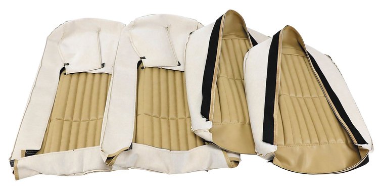 418057 Vinyl Seat Covers, 1976-1976 Chevy Corvette, Buckskin
