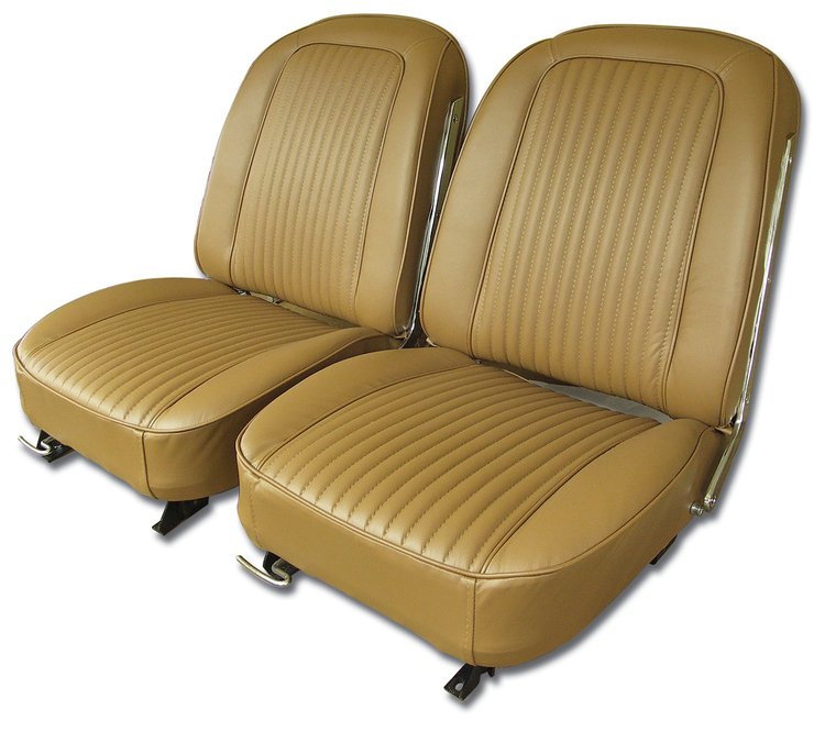 418354 Leather Seat Covers, 1963-1963 Chevy Corvette, Saddle