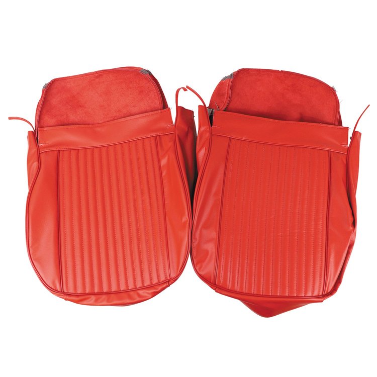 418435 Leather Seat Covers, 1964-1964 Chevy Corvette, Red