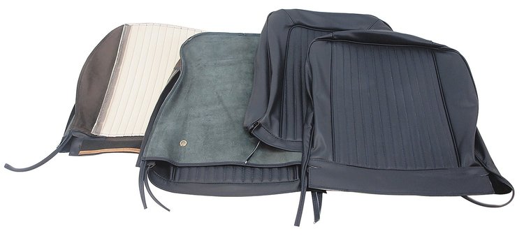 418442 Leather Seat Covers, 1964-1964 Chevy Corvette, Dark Blue