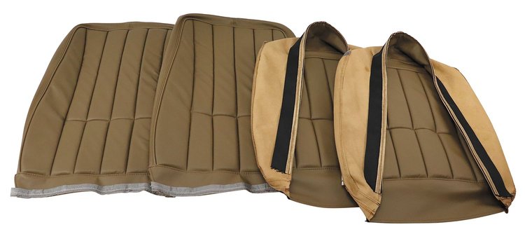 418956 Leather Seat Covers, 1969 Chevy Corvette, Saddle