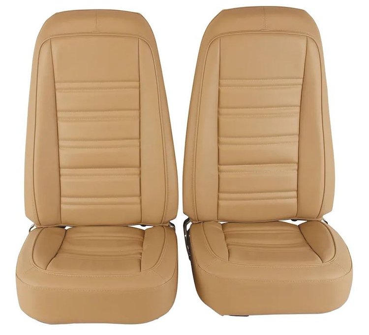 419750M Mounted Seats, 1978-1978 Chevy Corvette, Doeskin Leather Vinyl