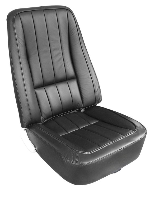 421120 Leather-Like Vinyl Seat Covers, 1969 Chevy Corvette, Black