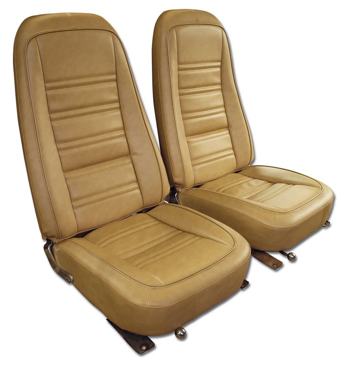 421557 Leather-Like Vinyl Seat Covers, 1976-1977 Chevy Corvette, Buckskin