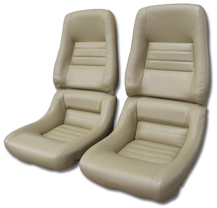 421750 Leather-Like Vinyl Seat Covers, 1979-1980 Chevy Corvette, Doeskin 4 in. Bolster