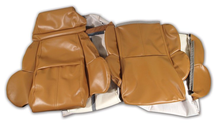 421978 Leather-Like Vinyl Seat Covers, 1989-1991 Chevy Corvette, Saddle Standard
