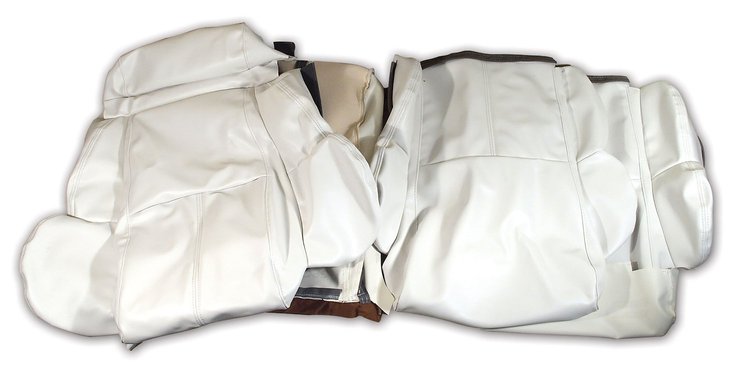 421983 Leather-Like Vinyl Seat Covers, 1992-1992 Chevy Corvette, White Standard