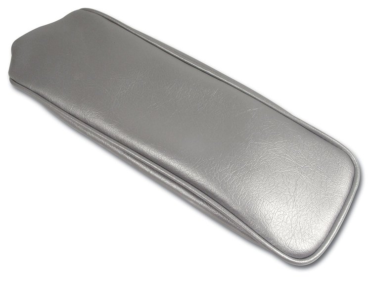 424061 Center Armrest Cover, 1964-1964 Chevy Corvette, Silver Vinyl