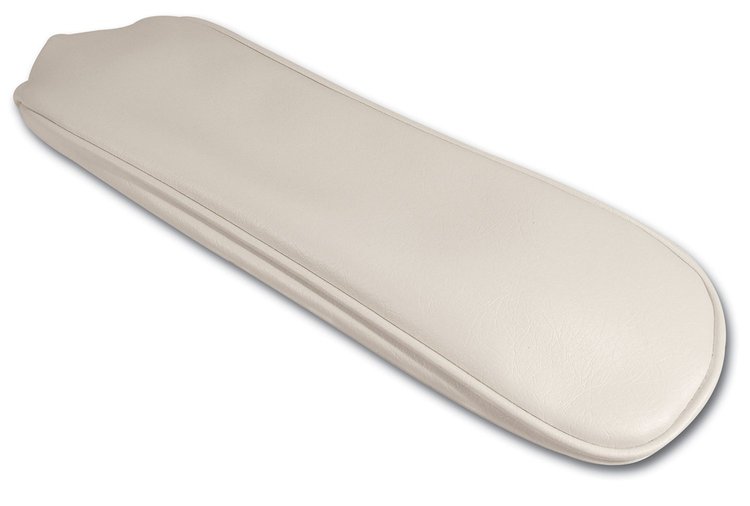 424065 Center Armrest Cover, 1964-1964 Chevy Corvette, White Vinyl