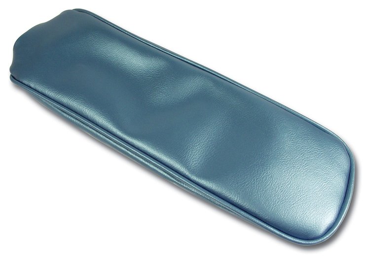 424140 Center Armrest Cover, 1965-1966 Chevy Corvette, Bright Blue Vinyl