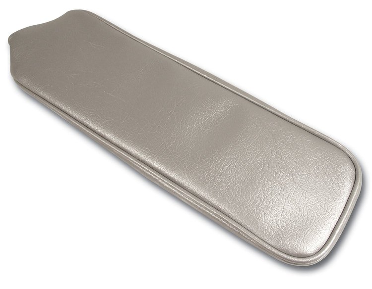 424161 Center Armrest Cover, 1965-1966 Chevy Corvette, Silver Vinyl