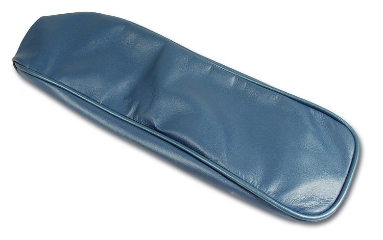 424240 Center Armrest Cover, 1965-1966 Chevy Corvette, Bright Blue Leather