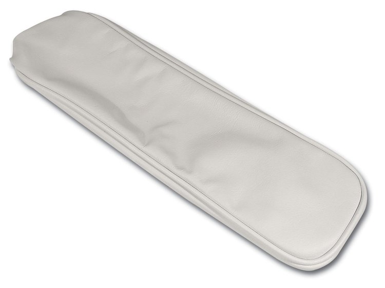 424265 Center Armrest Cover, 1964-1966 Chevy Corvette, White Leather